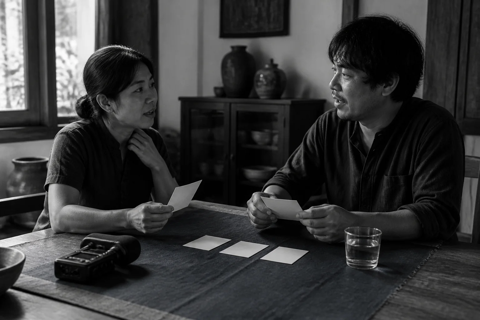 พ่อแม่ทดลองออกเสียงชื่อลูกจากบัตรชื่อที่โต๊ะในบ้าน — Names.in.th พ่อแม่ทดลองออกเสียงชื่อลูกจากบัตรชื่อที่โต๊ะในบ้าน